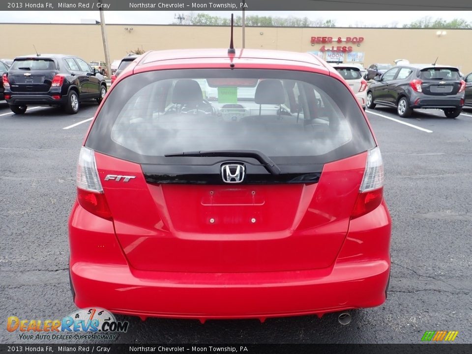 2013 Honda Fit Milano Red / Gray Photo #3