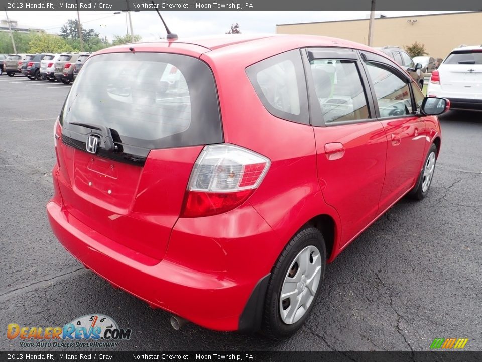 2013 Honda Fit Milano Red / Gray Photo #4