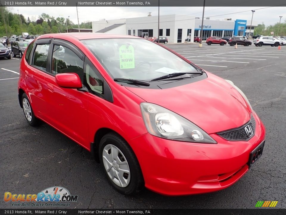 2013 Honda Fit Milano Red / Gray Photo #5