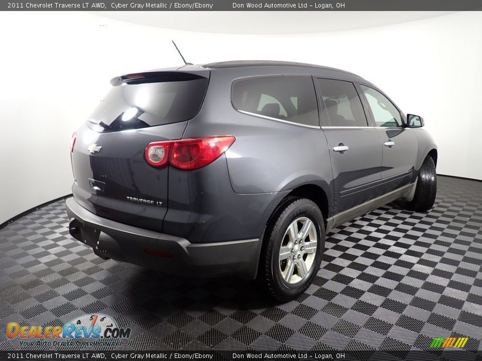 2011 Chevrolet Traverse LT AWD Cyber Gray Metallic / Ebony/Ebony Photo #17