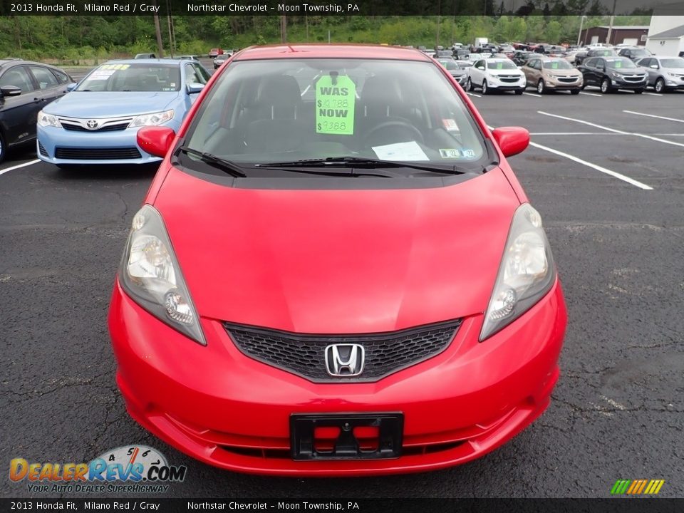 2013 Honda Fit Milano Red / Gray Photo #6