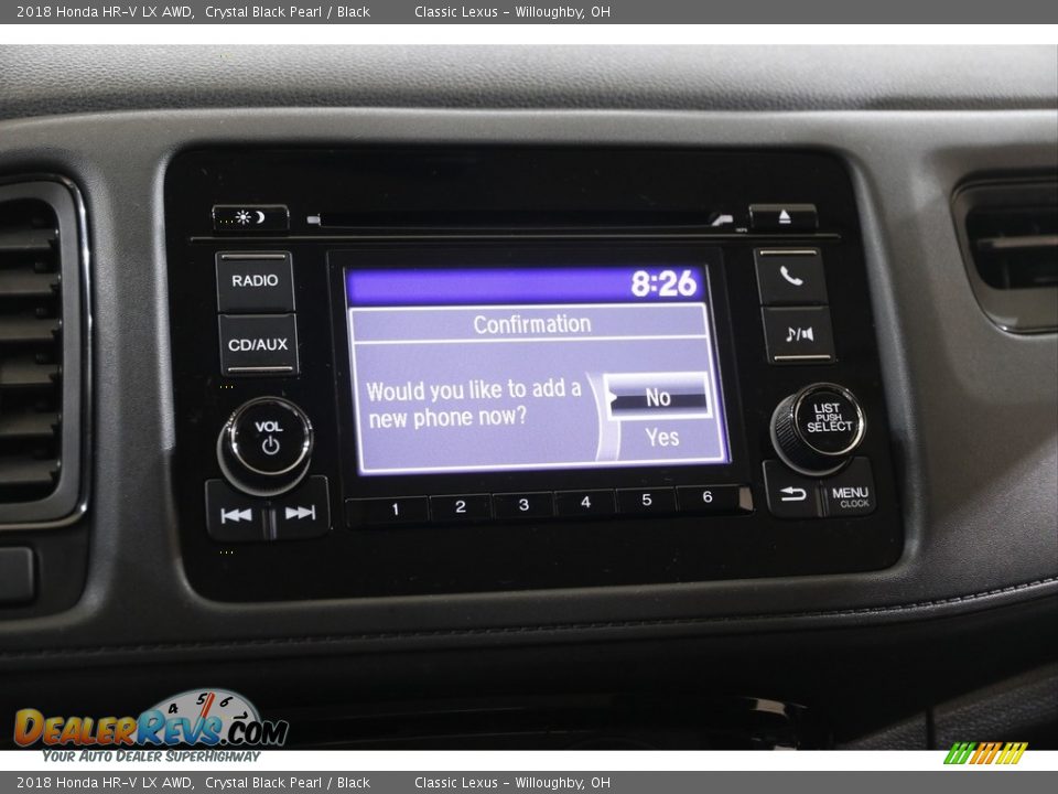 2018 Honda HR-V LX AWD Crystal Black Pearl / Black Photo #12
