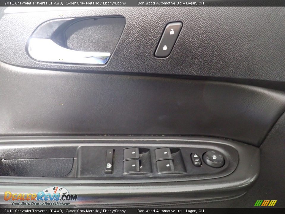 2011 Chevrolet Traverse LT AWD Cyber Gray Metallic / Ebony/Ebony Photo #20