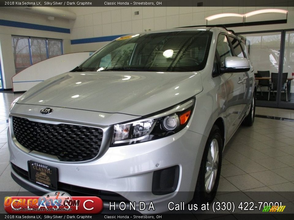 2018 Kia Sedona LX Silky Silver / Dark Graphite Photo #1