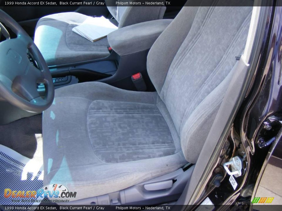 1999 Honda Accord EX Sedan Black Currant Pearl / Gray Photo #28