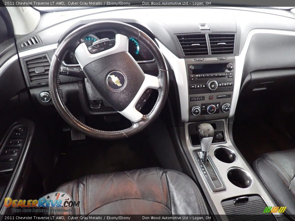 2011 Chevrolet Traverse LT AWD Cyber Gray Metallic / Ebony/Ebony Photo #27