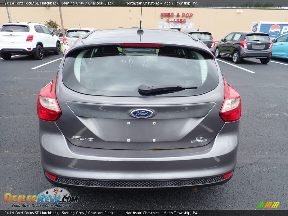 2014 Ford Focus SE Hatchback Sterling Gray / Charcoal Black Photo #3