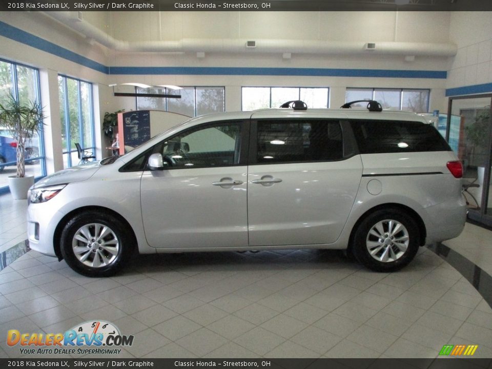 2018 Kia Sedona LX Silky Silver / Dark Graphite Photo #8