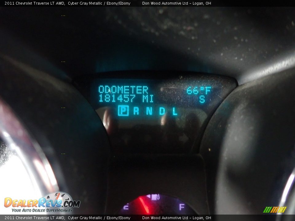 2011 Chevrolet Traverse LT AWD Cyber Gray Metallic / Ebony/Ebony Photo #31