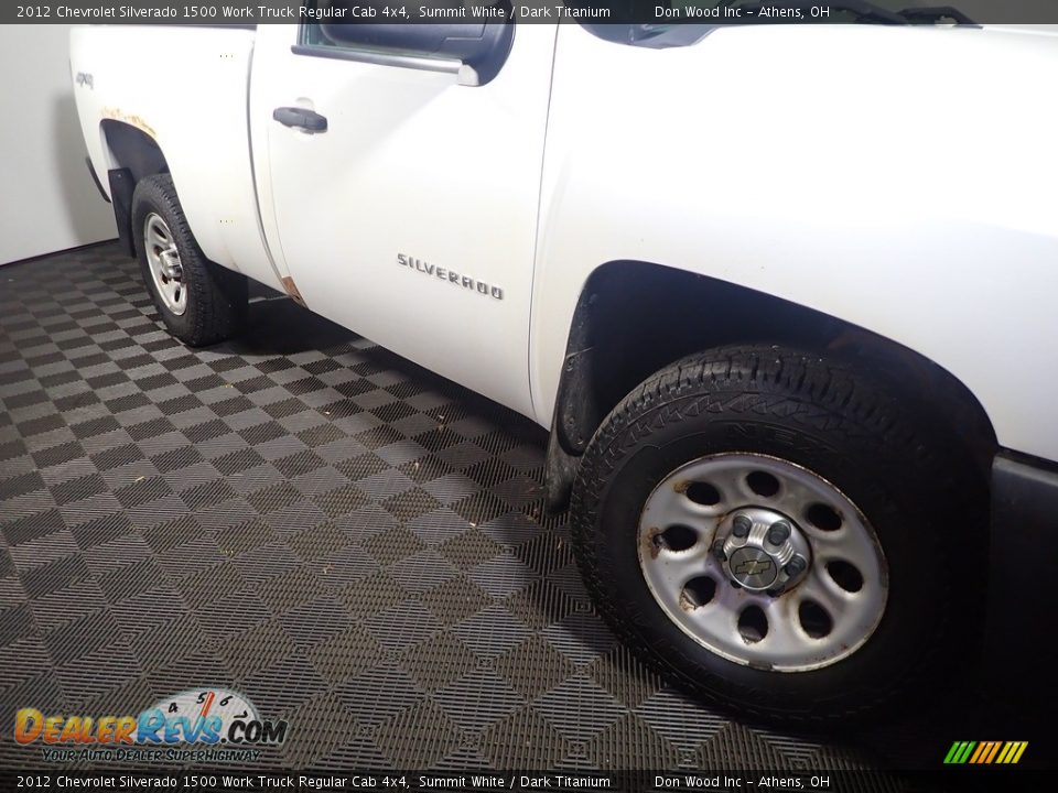 2012 Chevrolet Silverado 1500 Work Truck Regular Cab 4x4 Summit White / Dark Titanium Photo #3