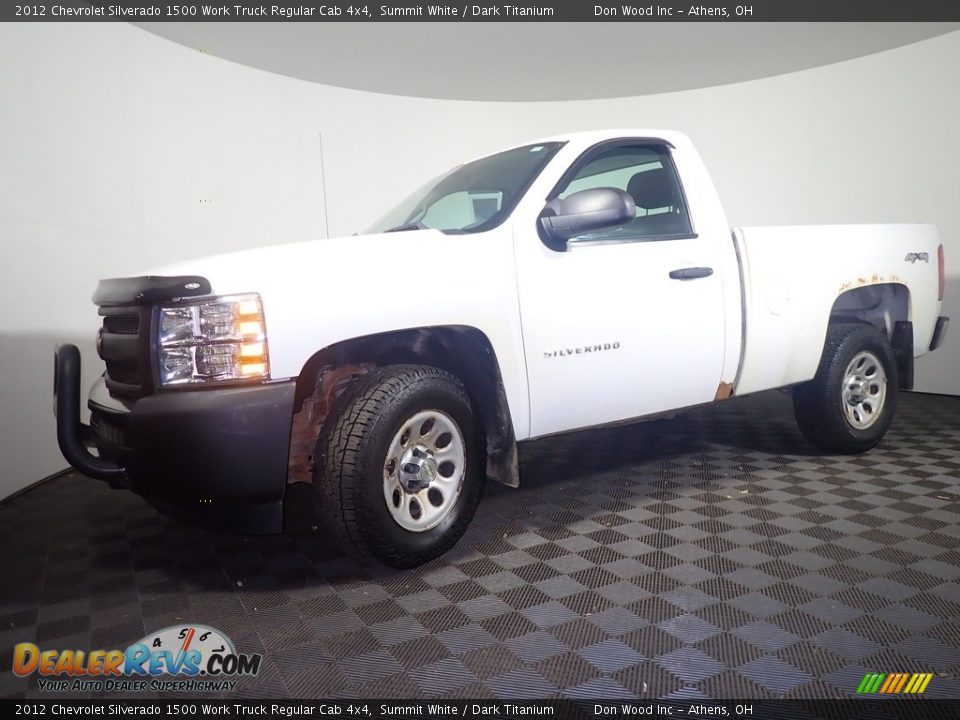 2012 Chevrolet Silverado 1500 Work Truck Regular Cab 4x4 Summit White / Dark Titanium Photo #7