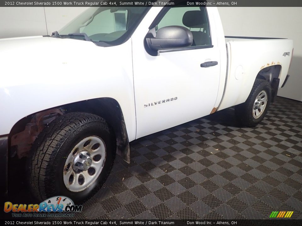 2012 Chevrolet Silverado 1500 Work Truck Regular Cab 4x4 Summit White / Dark Titanium Photo #9