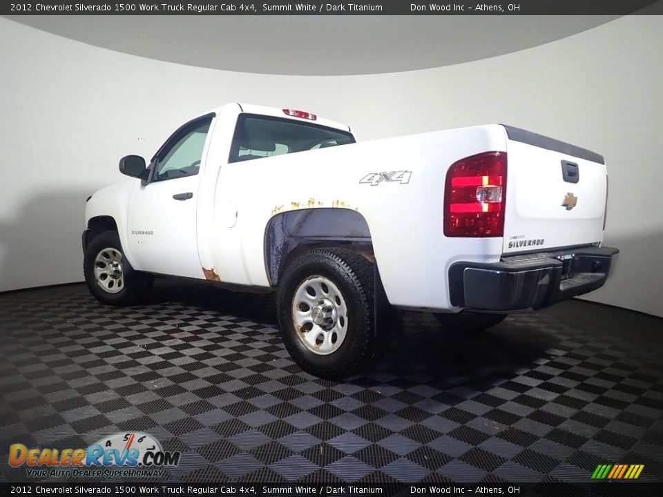 2012 Chevrolet Silverado 1500 Work Truck Regular Cab 4x4 Summit White / Dark Titanium Photo #10