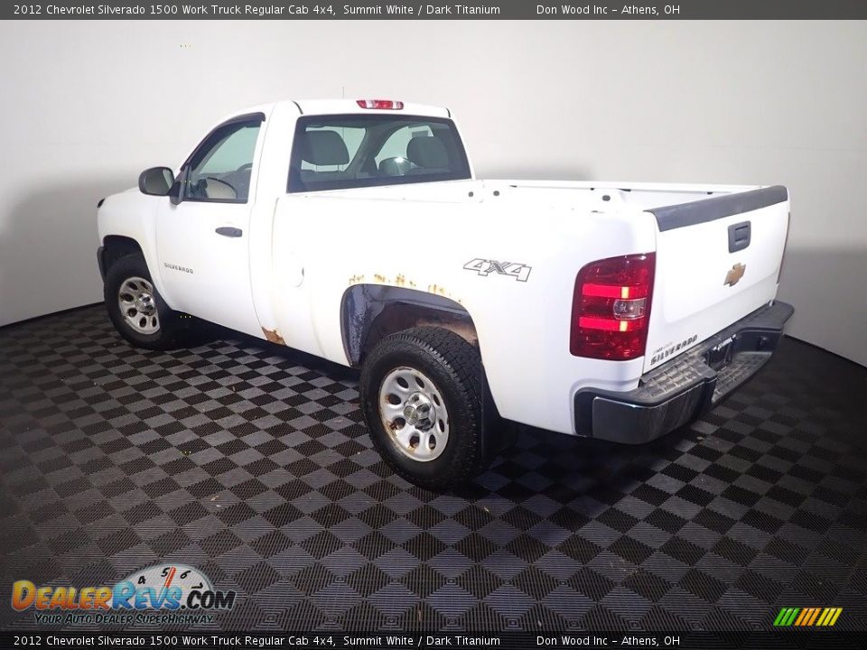 2012 Chevrolet Silverado 1500 Work Truck Regular Cab 4x4 Summit White / Dark Titanium Photo #11
