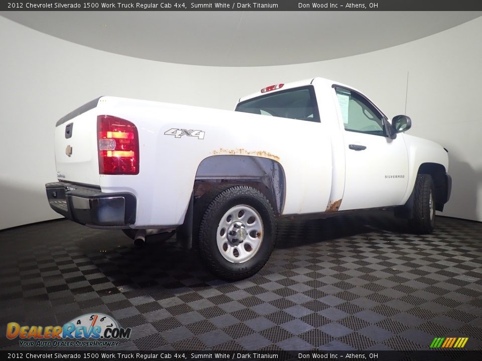 2012 Chevrolet Silverado 1500 Work Truck Regular Cab 4x4 Summit White / Dark Titanium Photo #14