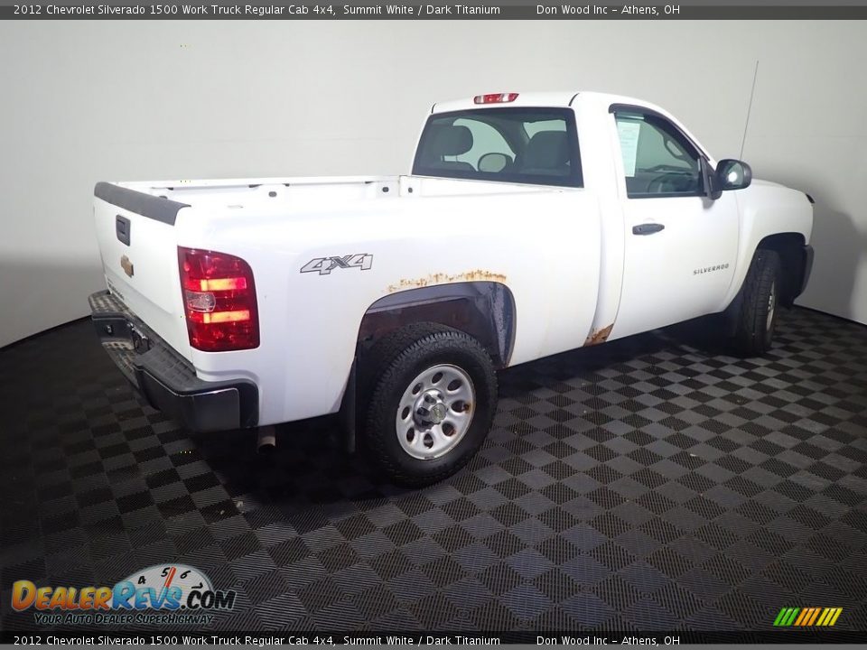 2012 Chevrolet Silverado 1500 Work Truck Regular Cab 4x4 Summit White / Dark Titanium Photo #15