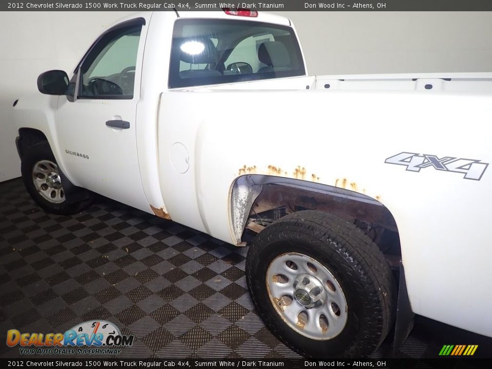 2012 Chevrolet Silverado 1500 Work Truck Regular Cab 4x4 Summit White / Dark Titanium Photo #16
