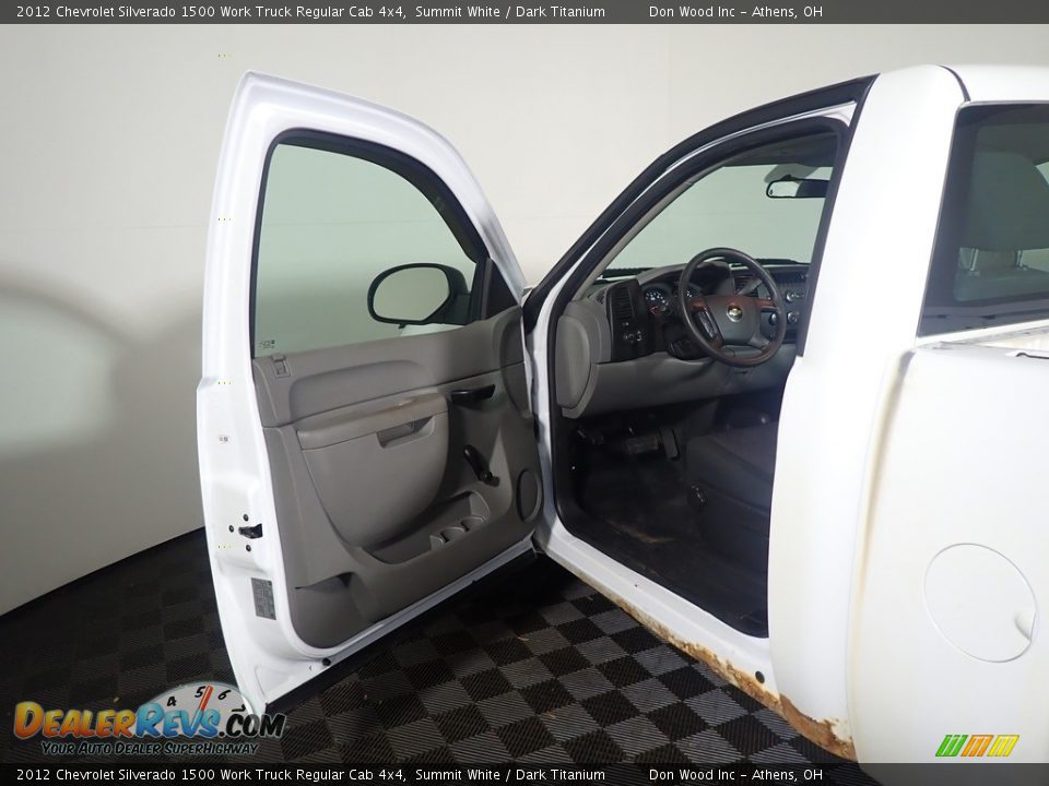 2012 Chevrolet Silverado 1500 Work Truck Regular Cab 4x4 Summit White / Dark Titanium Photo #18