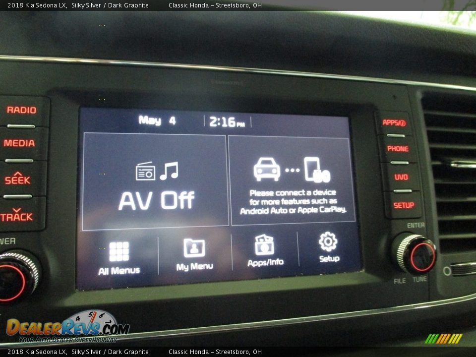 2018 Kia Sedona LX Silky Silver / Dark Graphite Photo #36