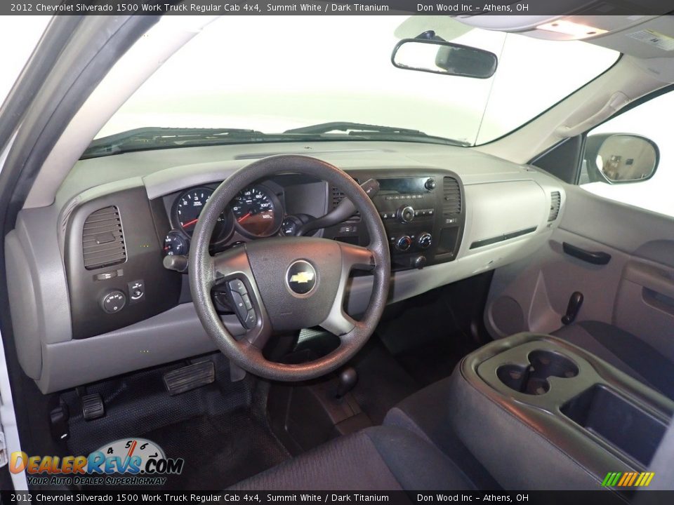 2012 Chevrolet Silverado 1500 Work Truck Regular Cab 4x4 Summit White / Dark Titanium Photo #21