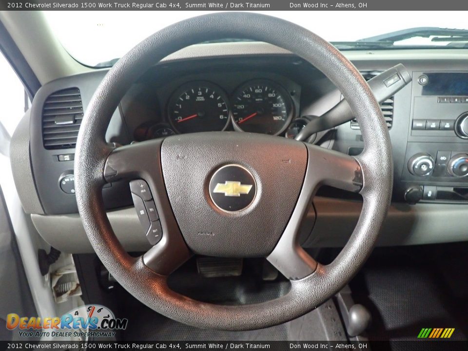2012 Chevrolet Silverado 1500 Work Truck Regular Cab 4x4 Summit White / Dark Titanium Photo #24