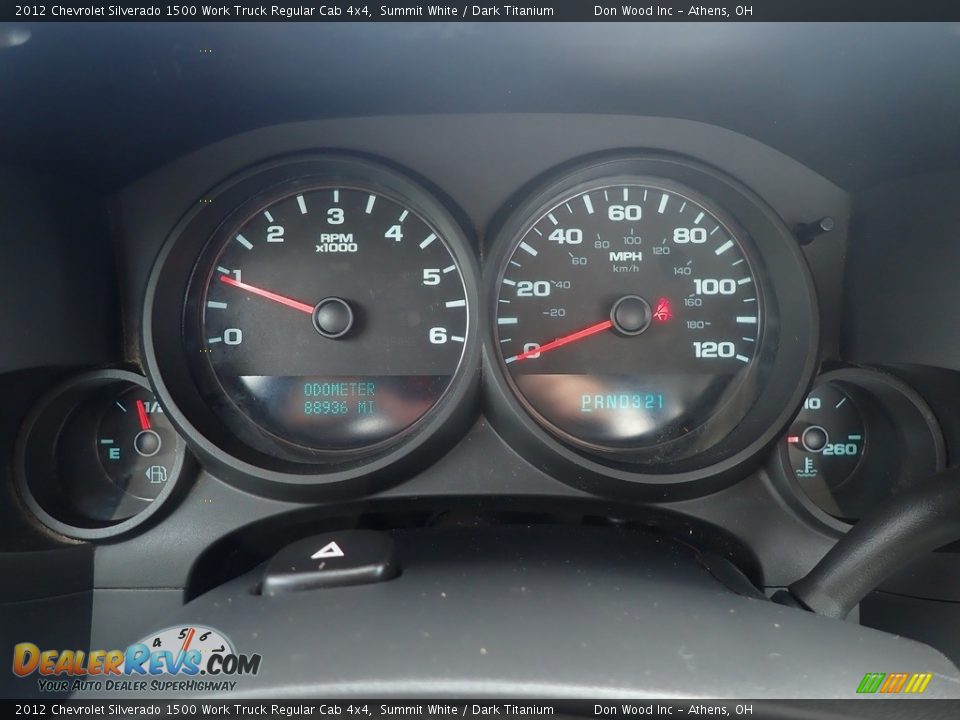 2012 Chevrolet Silverado 1500 Work Truck Regular Cab 4x4 Summit White / Dark Titanium Photo #25