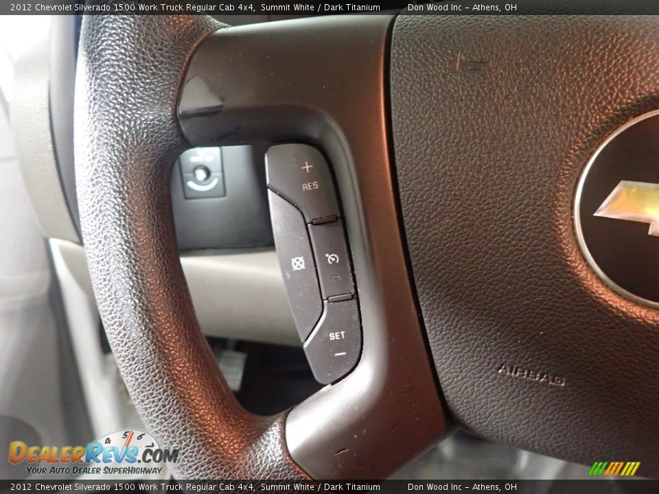 2012 Chevrolet Silverado 1500 Work Truck Regular Cab 4x4 Summit White / Dark Titanium Photo #26