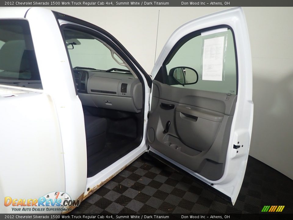 2012 Chevrolet Silverado 1500 Work Truck Regular Cab 4x4 Summit White / Dark Titanium Photo #29