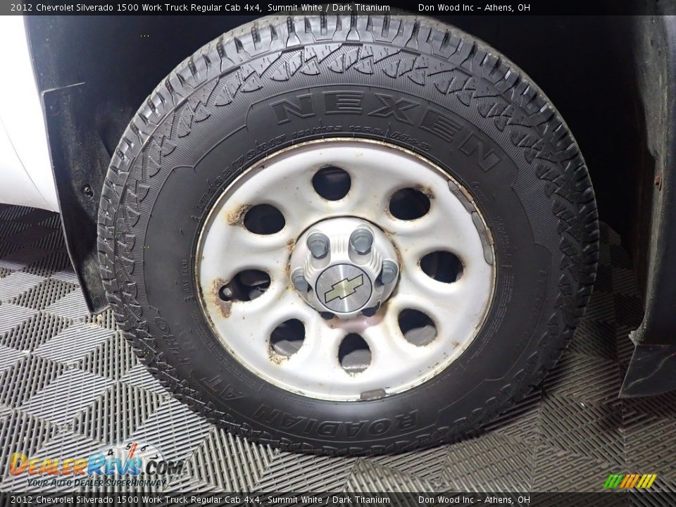 2012 Chevrolet Silverado 1500 Work Truck Regular Cab 4x4 Summit White / Dark Titanium Photo #32