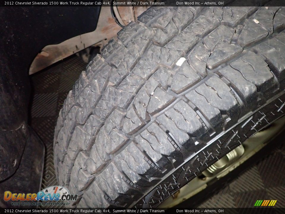 2012 Chevrolet Silverado 1500 Work Truck Regular Cab 4x4 Summit White / Dark Titanium Photo #33