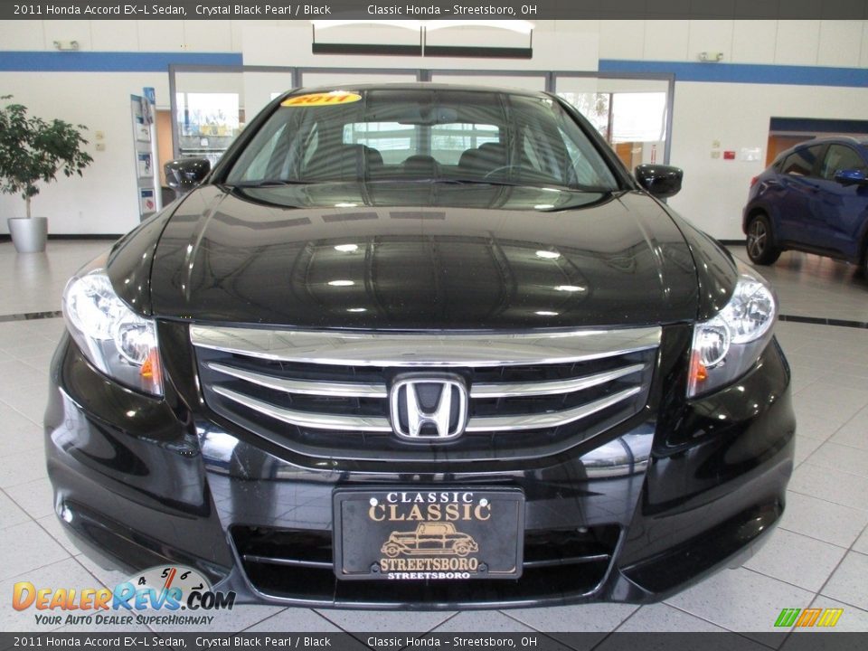2011 Honda Accord EX-L Sedan Crystal Black Pearl / Black Photo #2