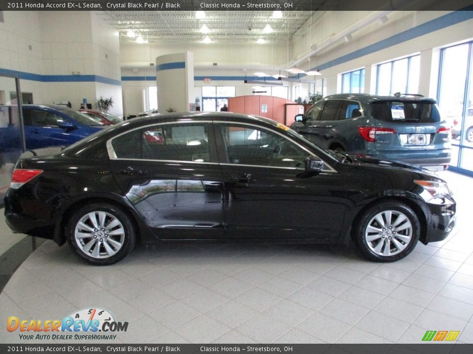 2011 Honda Accord EX-L Sedan Crystal Black Pearl / Black Photo #4