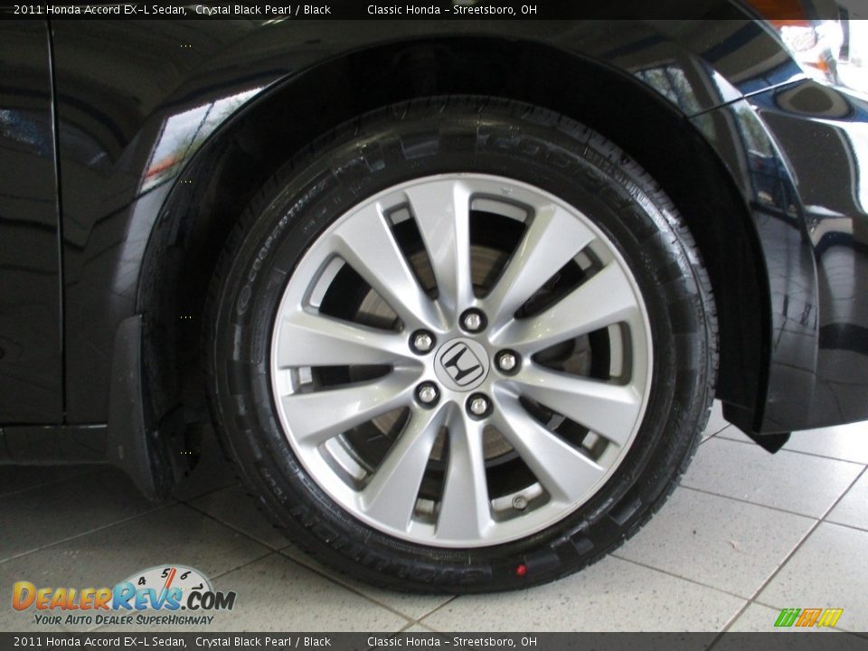 2011 Honda Accord EX-L Sedan Crystal Black Pearl / Black Photo #5