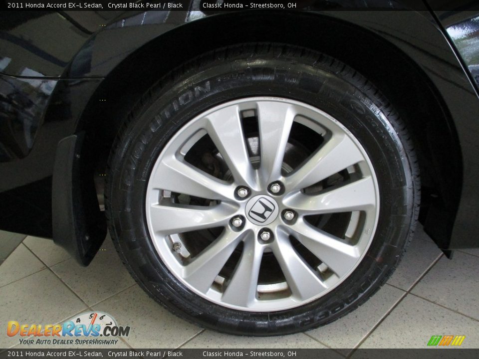 2011 Honda Accord EX-L Sedan Crystal Black Pearl / Black Photo #6
