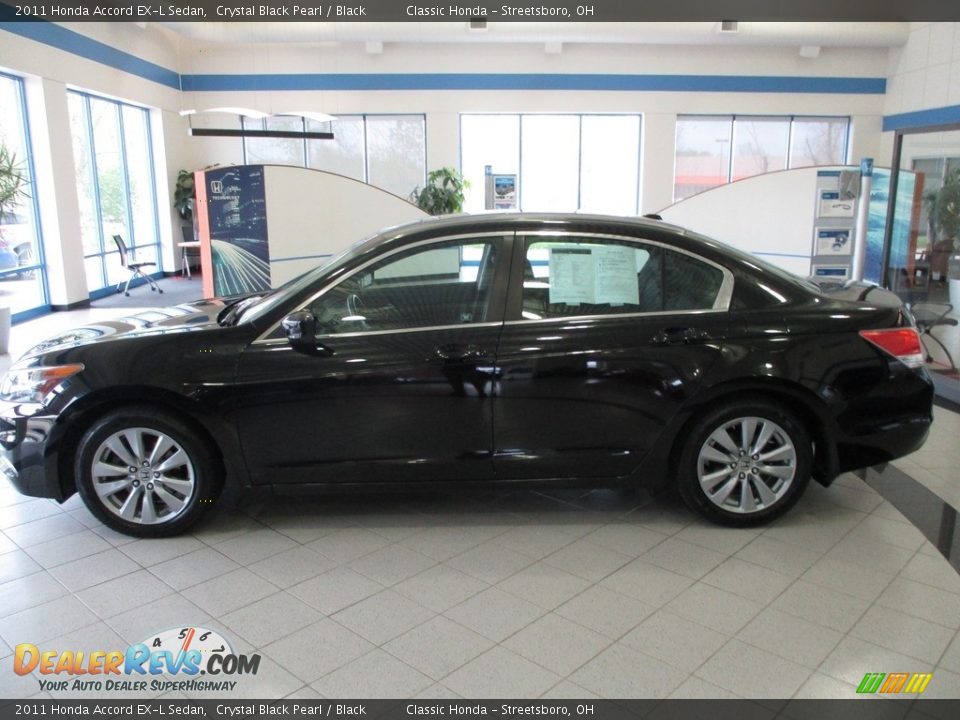 2011 Honda Accord EX-L Sedan Crystal Black Pearl / Black Photo #8
