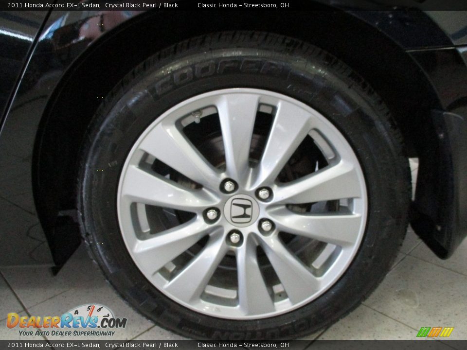 2011 Honda Accord EX-L Sedan Crystal Black Pearl / Black Photo #9
