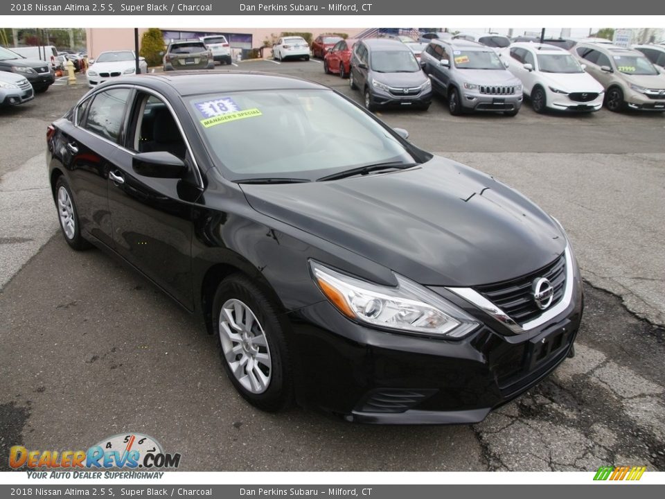 2018 Nissan Altima 2.5 S Super Black / Charcoal Photo #3