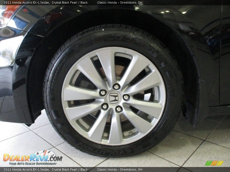 2011 Honda Accord EX-L Sedan Crystal Black Pearl / Black Photo #10
