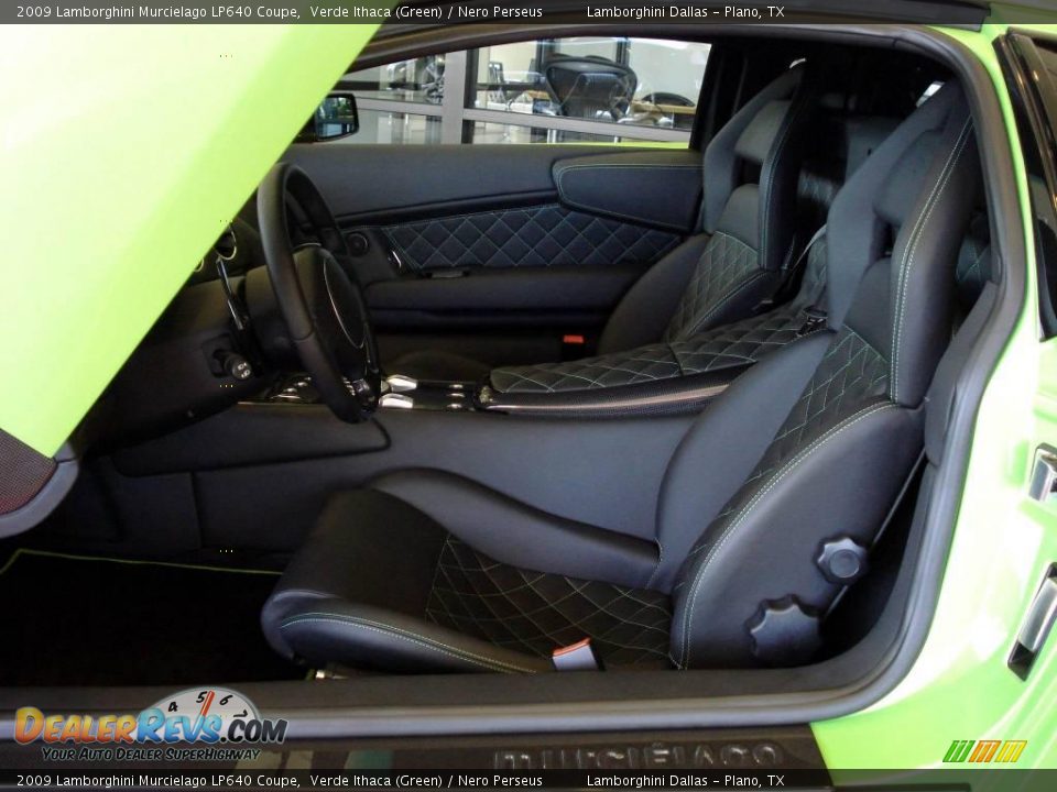 Nero Perseus Interior - 2009 Lamborghini Murcielago LP640 Coupe Photo #7