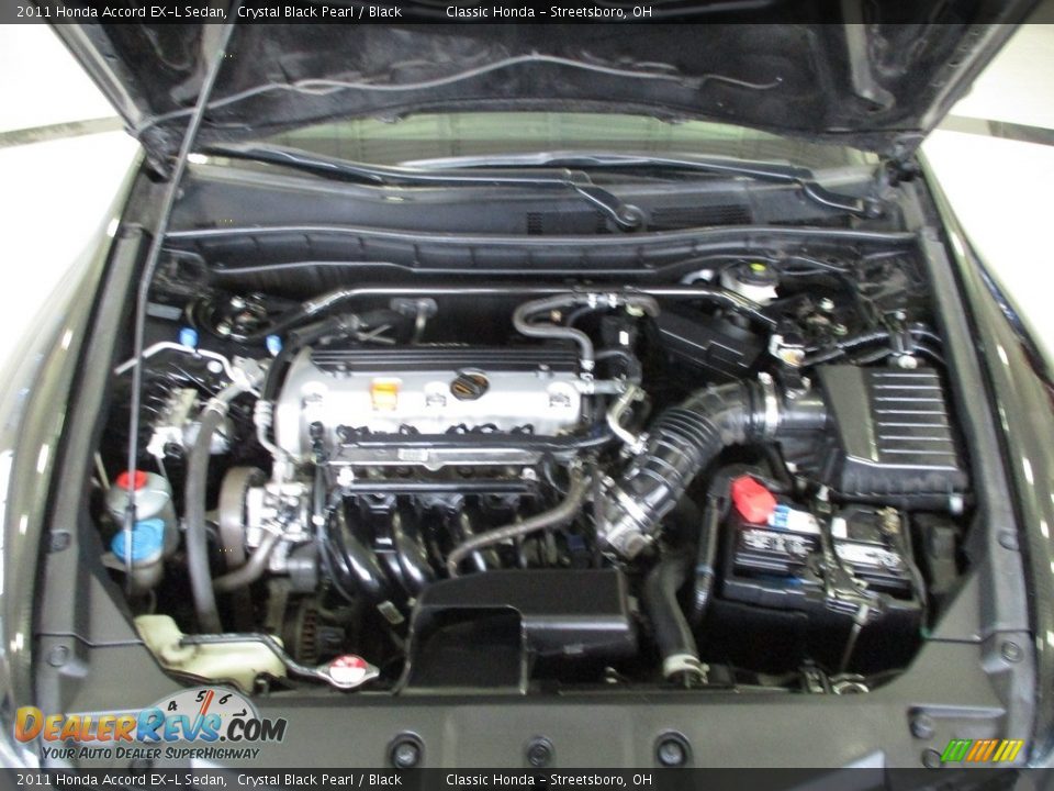 2011 Honda Accord EX-L Sedan Crystal Black Pearl / Black Photo #11