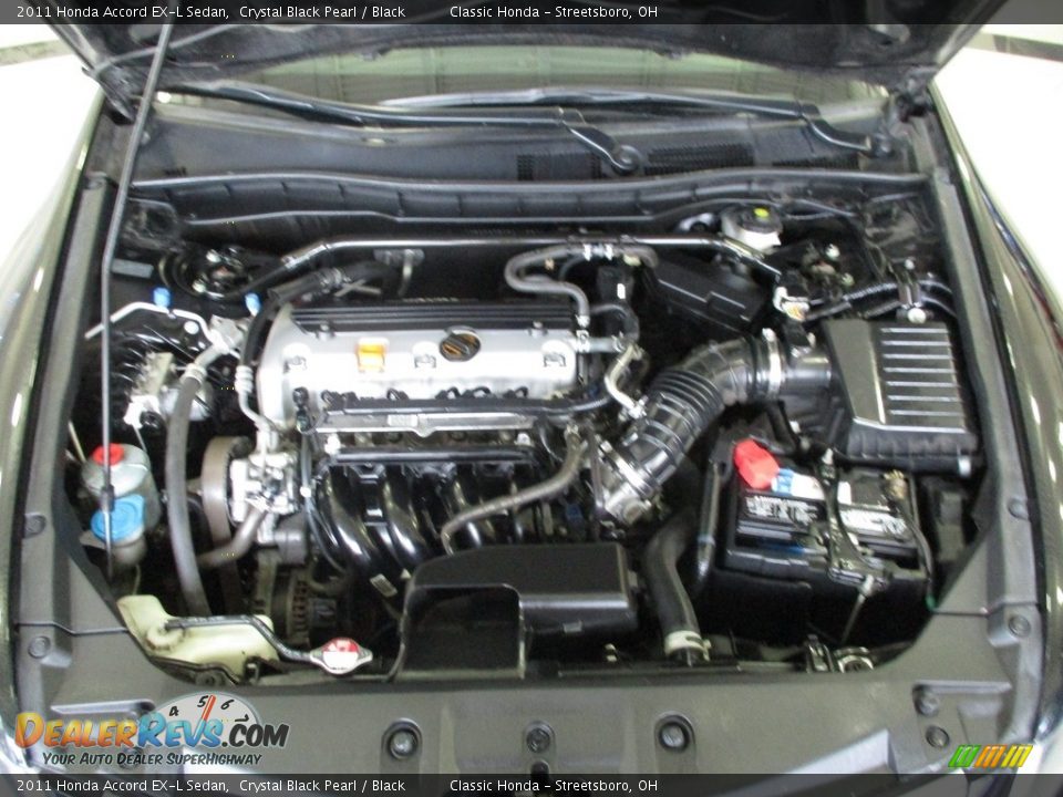 2011 Honda Accord EX-L Sedan Crystal Black Pearl / Black Photo #12