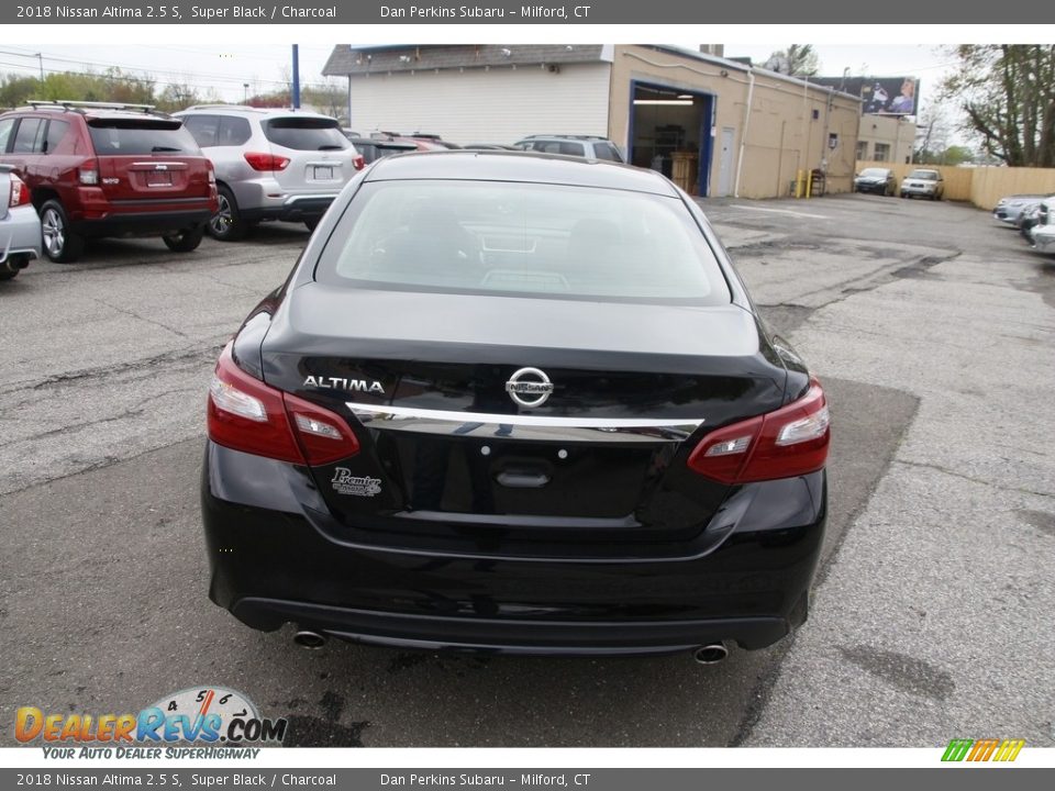 2018 Nissan Altima 2.5 S Super Black / Charcoal Photo #6