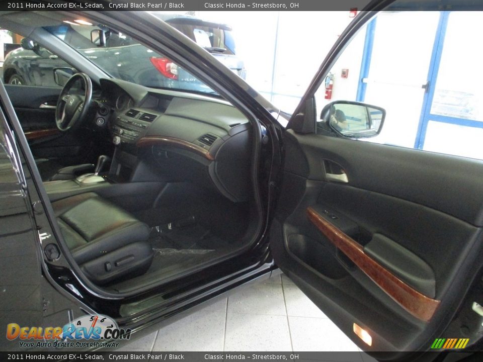 2011 Honda Accord EX-L Sedan Crystal Black Pearl / Black Photo #15