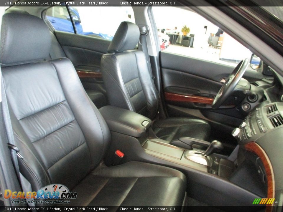 2011 Honda Accord EX-L Sedan Crystal Black Pearl / Black Photo #17