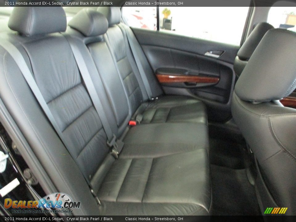 2011 Honda Accord EX-L Sedan Crystal Black Pearl / Black Photo #19
