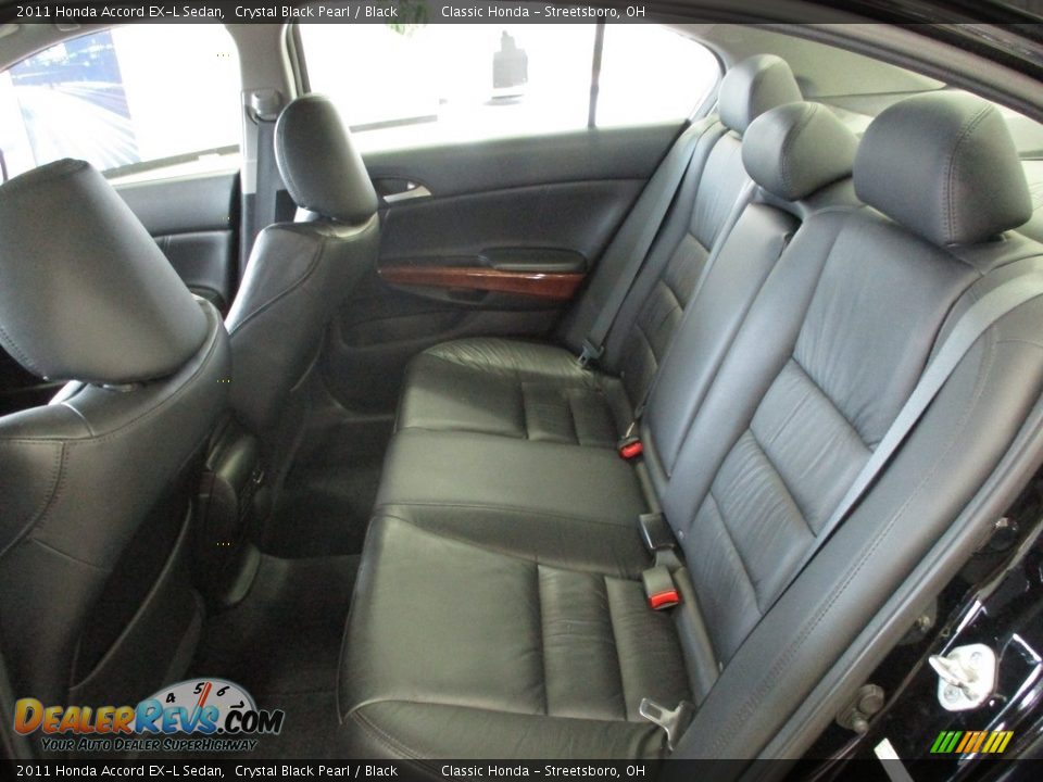 2011 Honda Accord EX-L Sedan Crystal Black Pearl / Black Photo #22