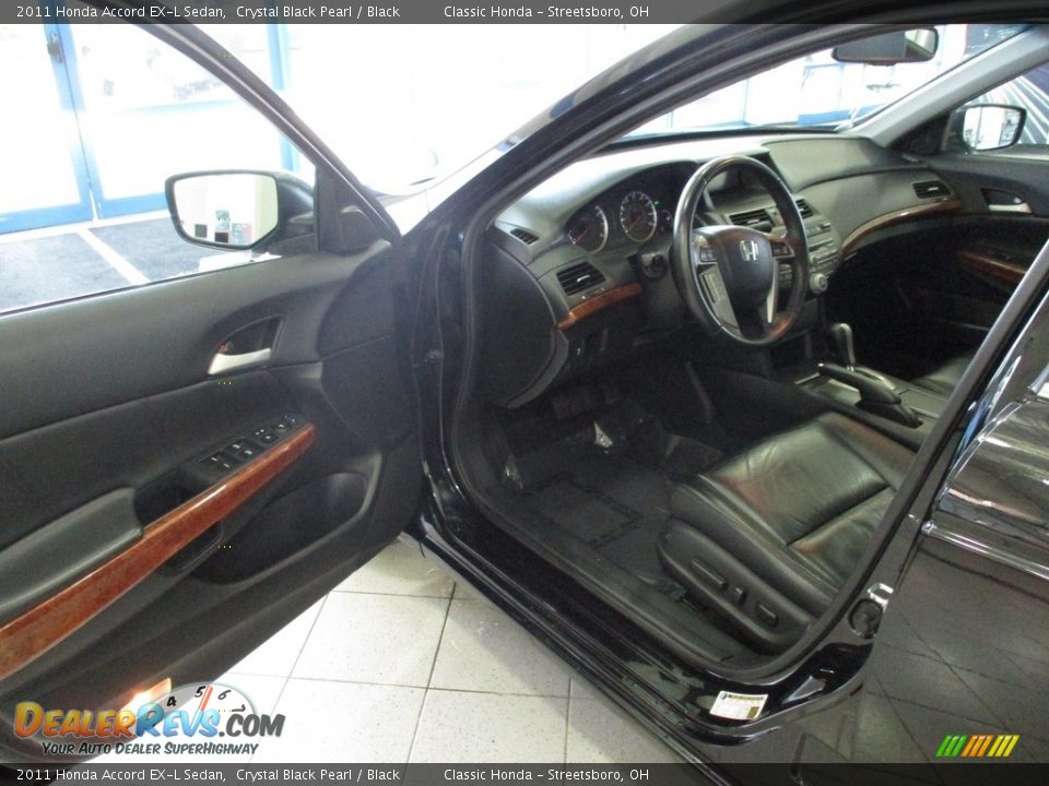 2011 Honda Accord EX-L Sedan Crystal Black Pearl / Black Photo #23