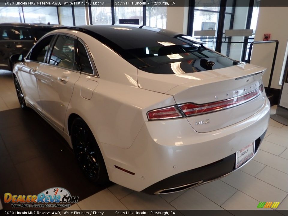 2020 Lincoln MKZ Reserve AWD White Platinum / Ebony Photo #2