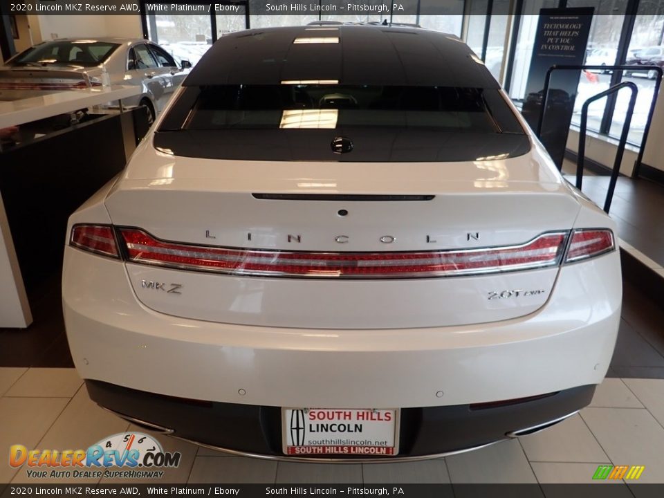 2020 Lincoln MKZ Reserve AWD White Platinum / Ebony Photo #3