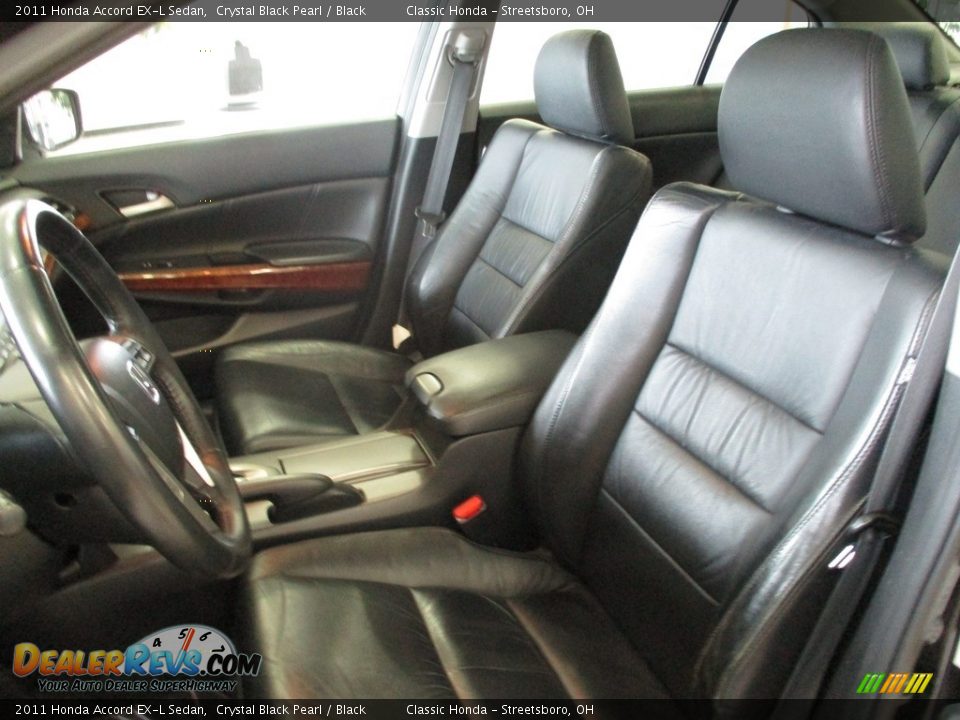 2011 Honda Accord EX-L Sedan Crystal Black Pearl / Black Photo #25